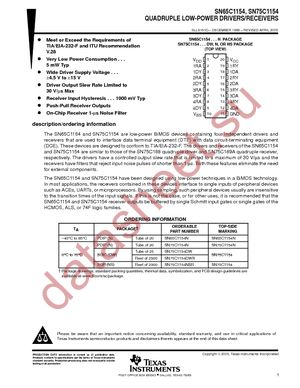 SN65C1154N datasheet  